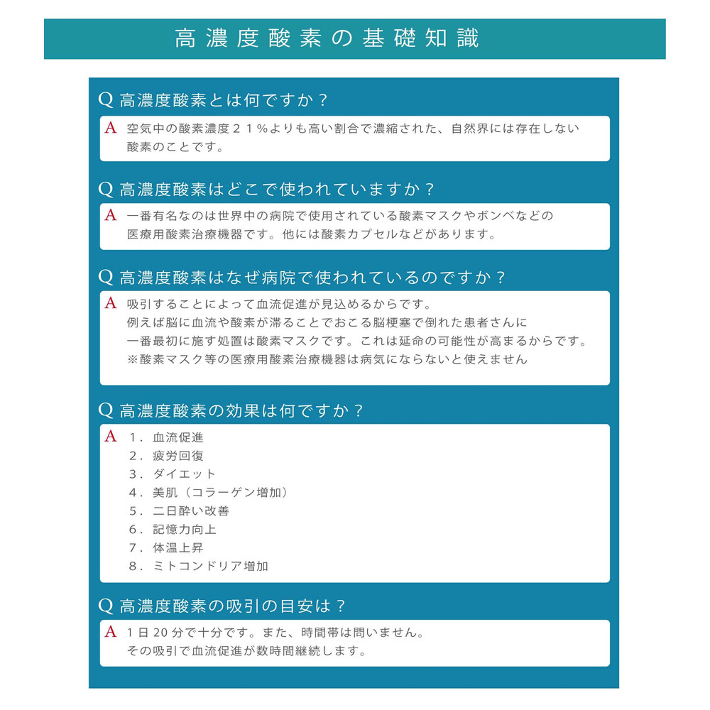 高濃度酸素の基礎知識